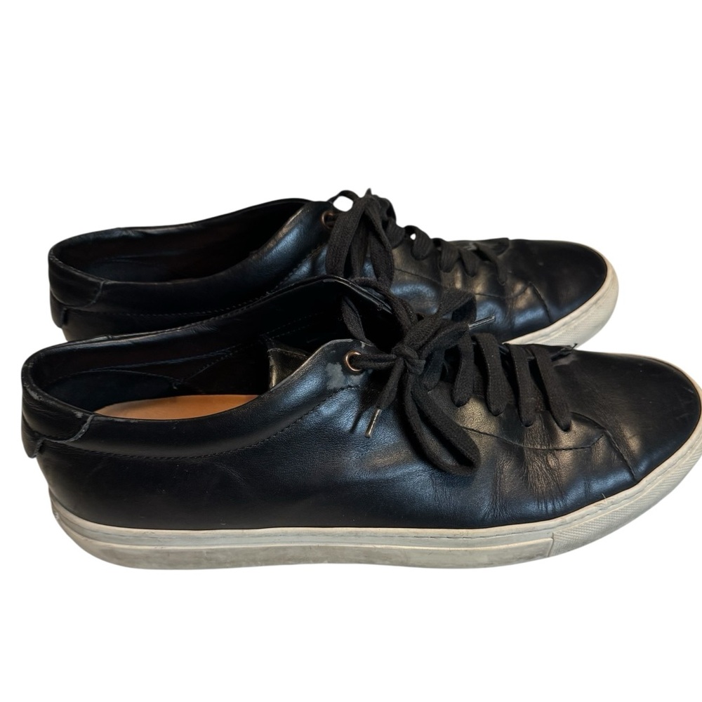 Good Man Brand ITALY Retro High End Black Leather Sneakers Shoes Men’s 11.5